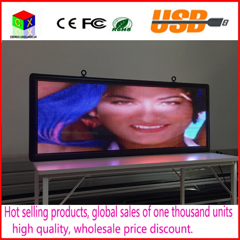 RGB Full Color LED Sign 40''x18''/ Support Scrolling Text LED ...