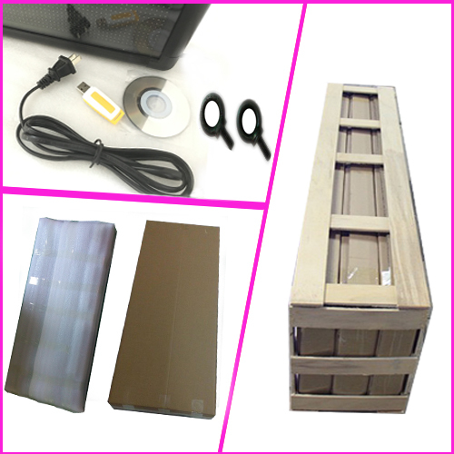 40''X15''RGB full color LED sign support scrolling text LED advertising screen / programmable  outdoor LED display