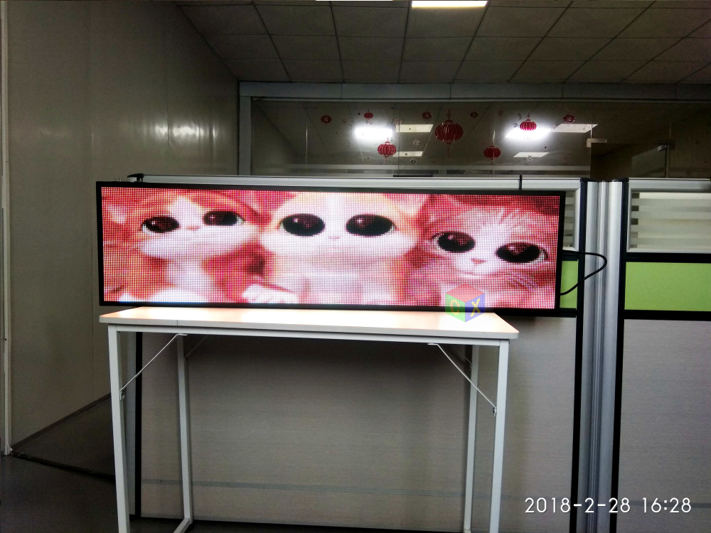P5 Indoor full color LED display 1320X360mm scrolling text,video LED screen