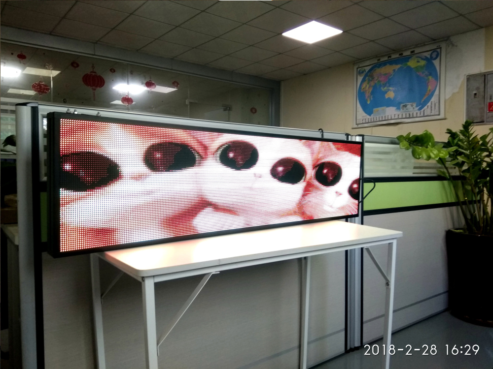 P5 Indoor full color LED display 1320X360mm scrolling text,video LED screen