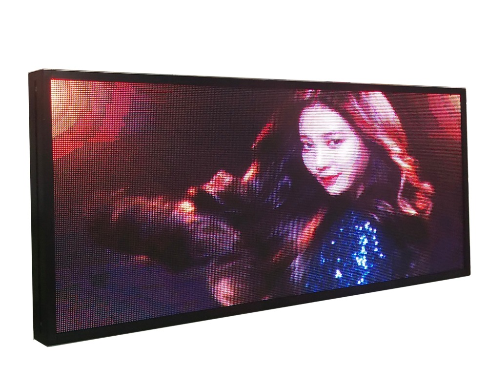 HD P4 led car bus taxi cars led electronic screen Led advertising display screen size is 1330x306X50mm