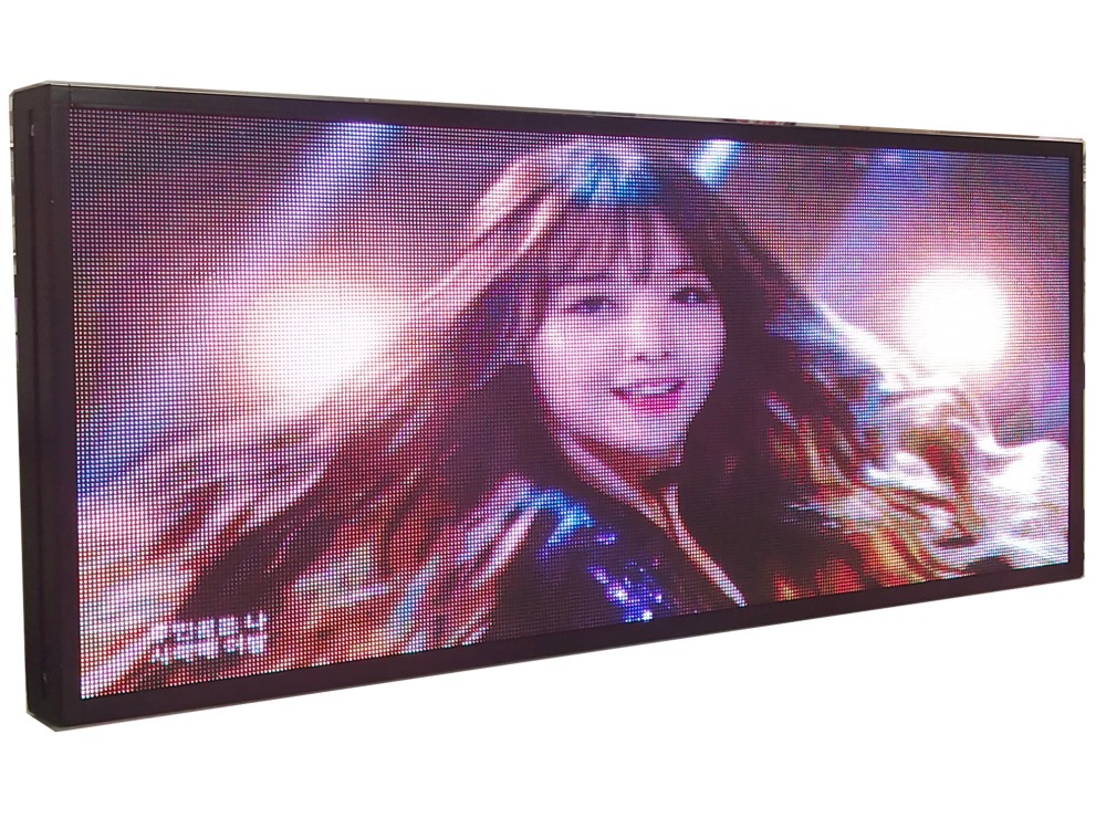 HD P4 led car bus taxi cars led electronic screen Led advertising display screen size is 1330x306X50mm