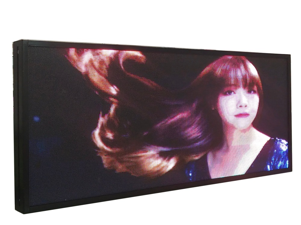 HD P4 led car bus taxi cars led electronic screen Led advertising display screen size is 1330x306X50mm