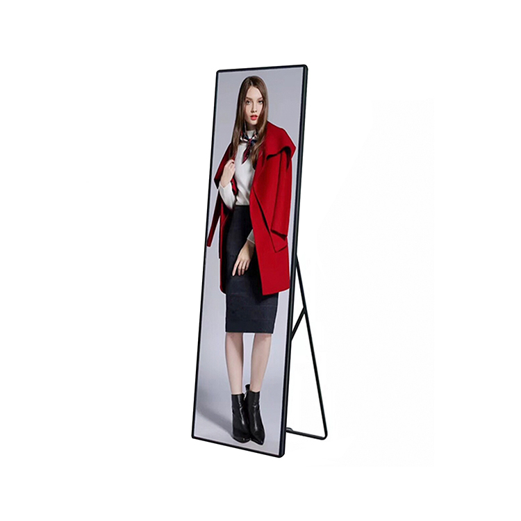 78"x25" indoor vertical programmable led advertising display P3 diagonal supports full-color scrolling message board, used for advertising and commerc