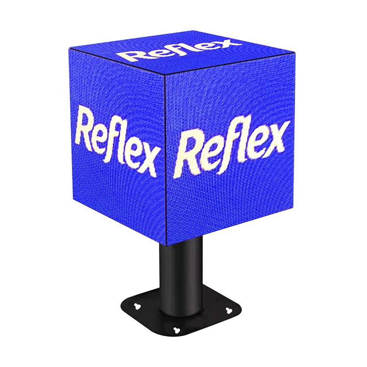 Indoor  led multi-sided display 384mm New design Full color HD P3 cube led advertising screen