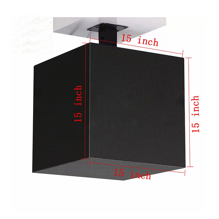 Indoor  led multi-sided display 384mm New design Full color HD P3 cube led advertising screen