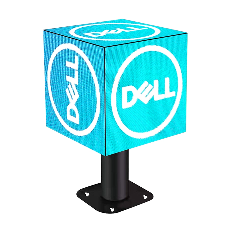Indoor  led multi-sided display 384mm New design Full color HD P3 cube led advertising screen
