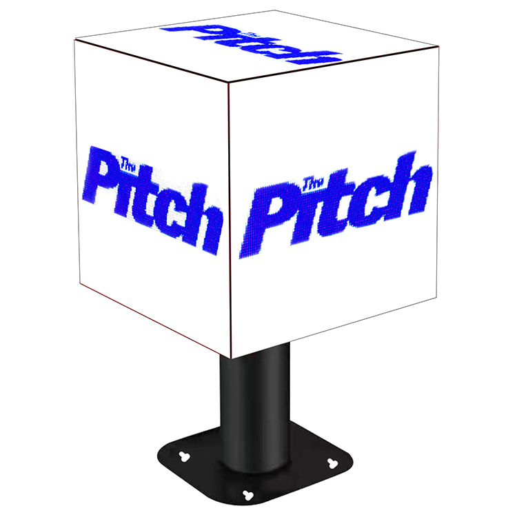 outdoor  led multi-sided display 576mm New design Full color HD P3 cube led advertising screen