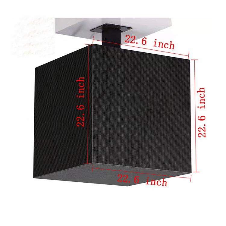outdoor  led multi-sided display 576mm New design Full color HD P3 cube led advertising screen