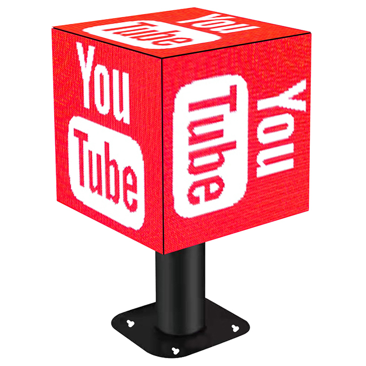 Indoor  led multi-sided display 576mm New design Full color HD P3 cube led advertising screen
