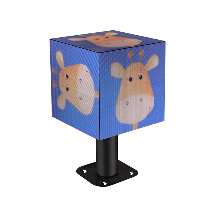 Indoor  led multi-sided display 192mm New design Full color HD P3 cube led advertising screen