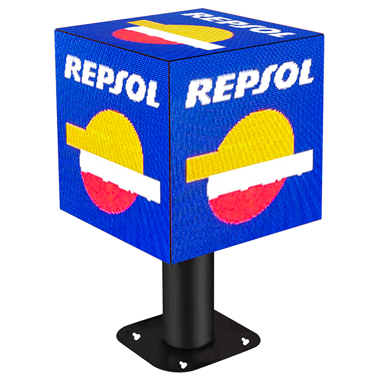 Indoor  led multi-sided display 576mm New design Full color HD P3 cube led advertising screen