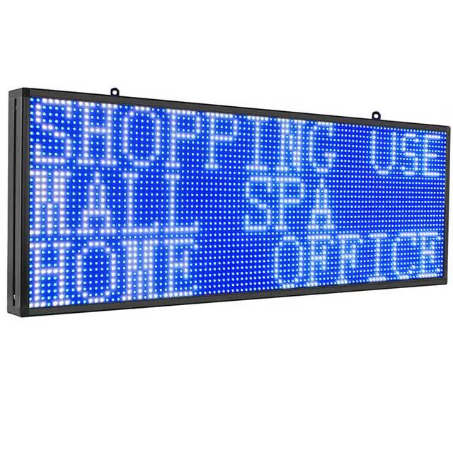 39"x14" Wifi LED Sign Full Color Programmable Scrolling Outdoor Message Led Screen Open Panel Digital LED Display For Advertising