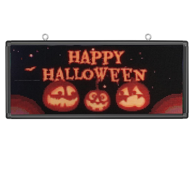 Scrolling LED sign PH6mm  48``x25'' outdoor full color  support text image video use WiFi and USB programmable LED advertising display board