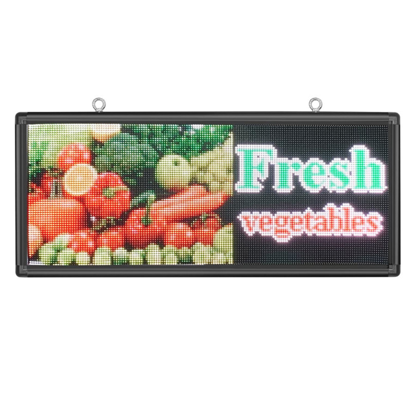 Scrolling LED sign PH6mm  48``x25'' outdoor full color  support text image video use WiFi and USB programmable LED advertising display board