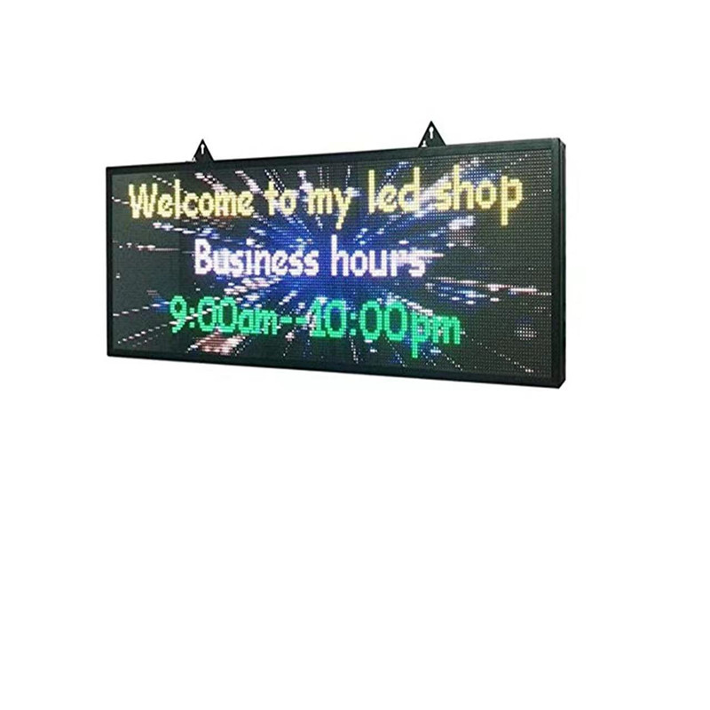 39"x14" RGB Full color  P5 Indoor LED Message Sign Moving Scrolling led Display Board for shop windows