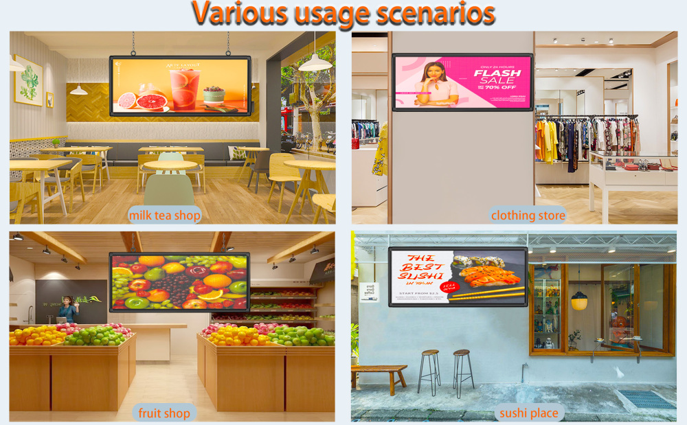 P6 Outdoor LED Sign, 40''x18'' RGB Full Color Programmable LED Display with High Resolution and New SMD Technology Can support Texts, Images and Video