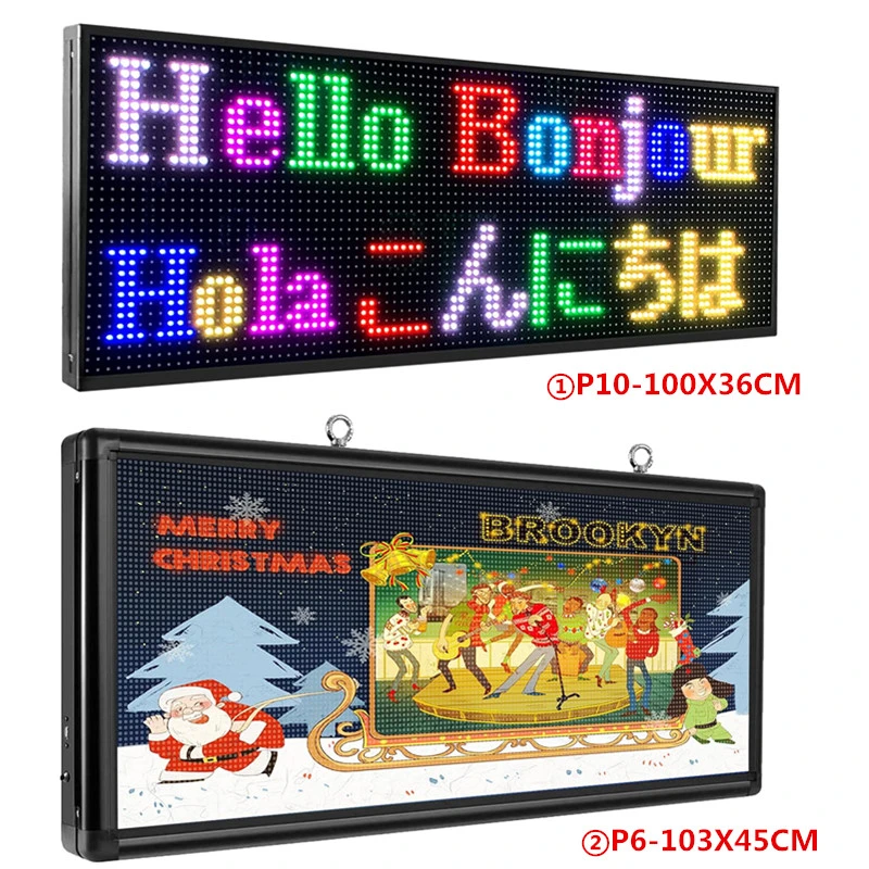 CX PH6mm+ PH10mm Outdoor LED Scrolling Sign With SDK Full Color LAN ...