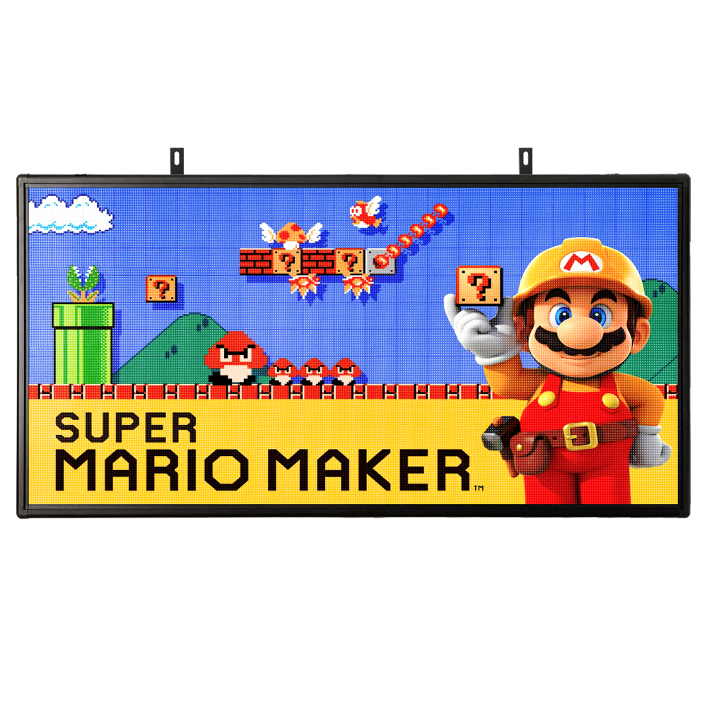P5MM Programmable LED Sign 65" x 33.5" for Outdoor LED Display WiFi+USB LED Scrolling Message Board with High Resolution Support Texts, Images& Video with Waterproof IP45
