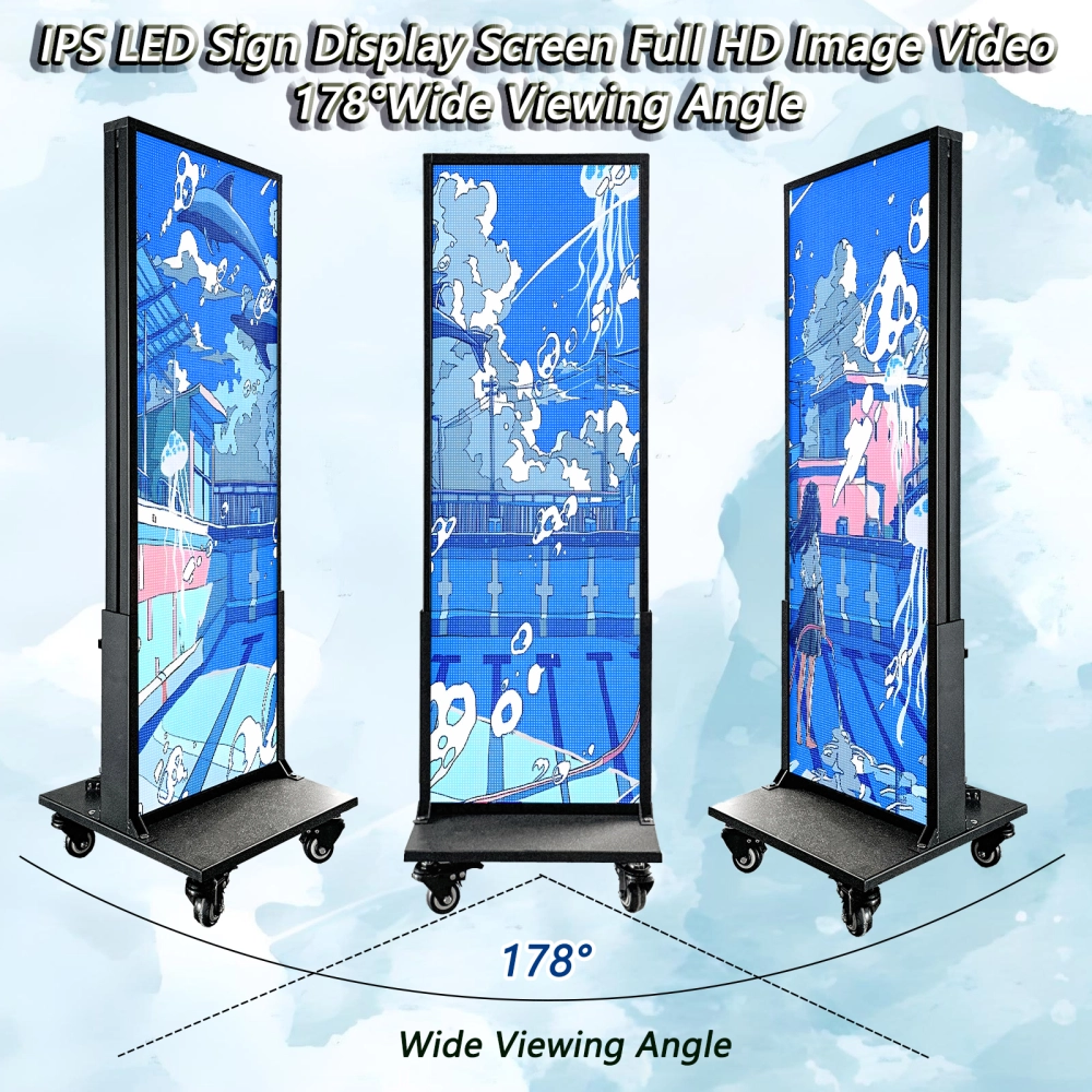 P4 Outdoor Vertical Movable Poster Display Screen,14