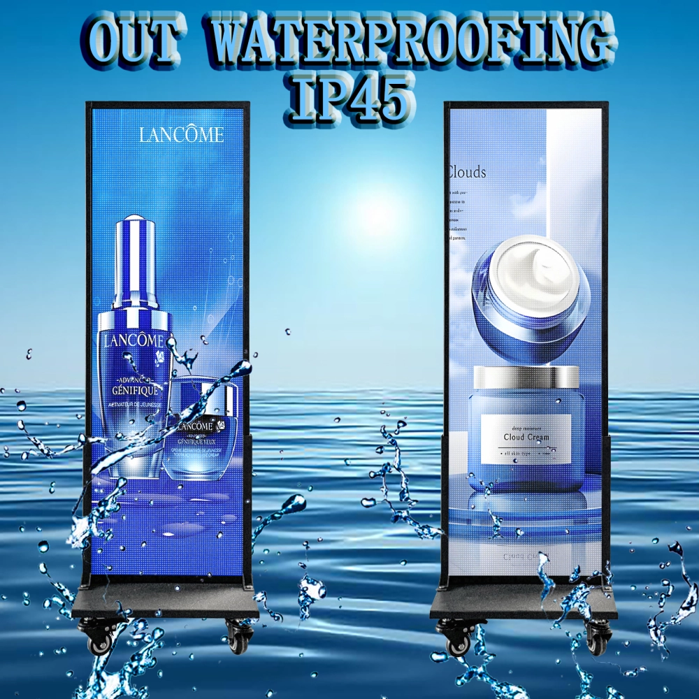 P4 Outdoor Vertical Movable Poster Display Screen,14