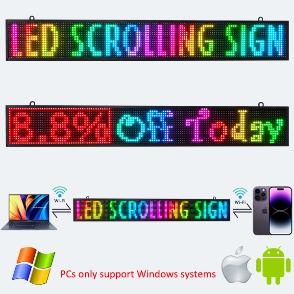 【Merge payment links】PH10 mm Outdoor LED Sign Display WiFi Programmable ...