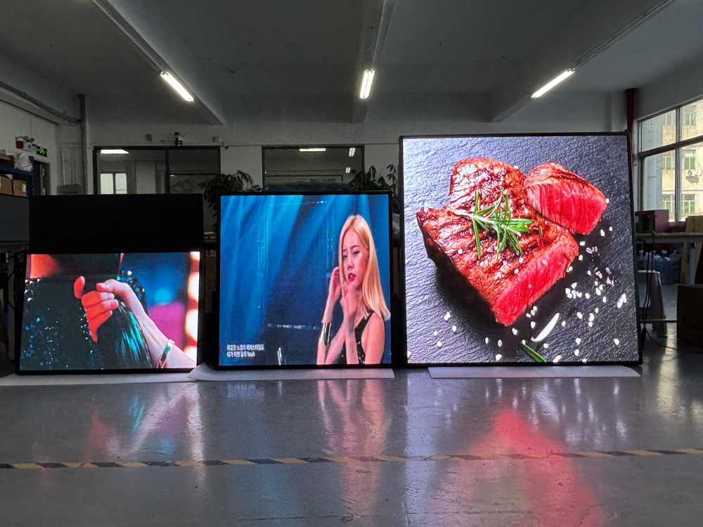Customized P2.5 indoor LED display set, brightness 5000: aluminum cabinet (3'9'' x 5'8'', 1 unit)