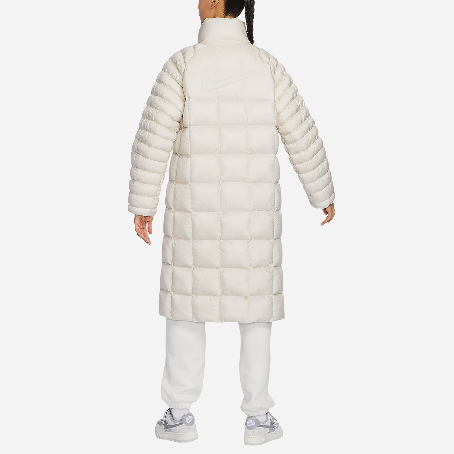 Nike Winter New Women's Windproof and Warm Loose Long Sports Fleece Jacket FB7671-104