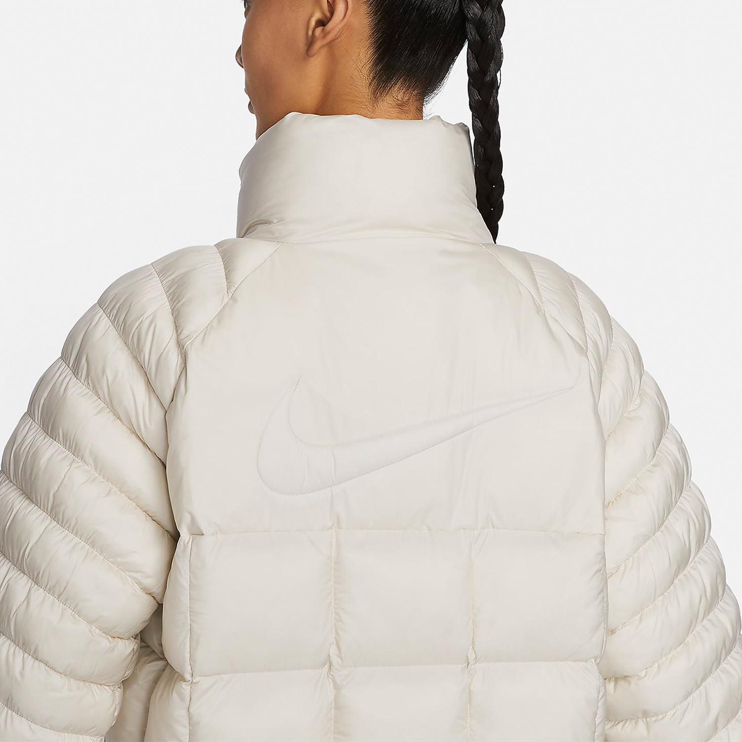 Nike Winter New Women's Windproof and Warm Loose Long Sports Fleece Jacket FB7671-104