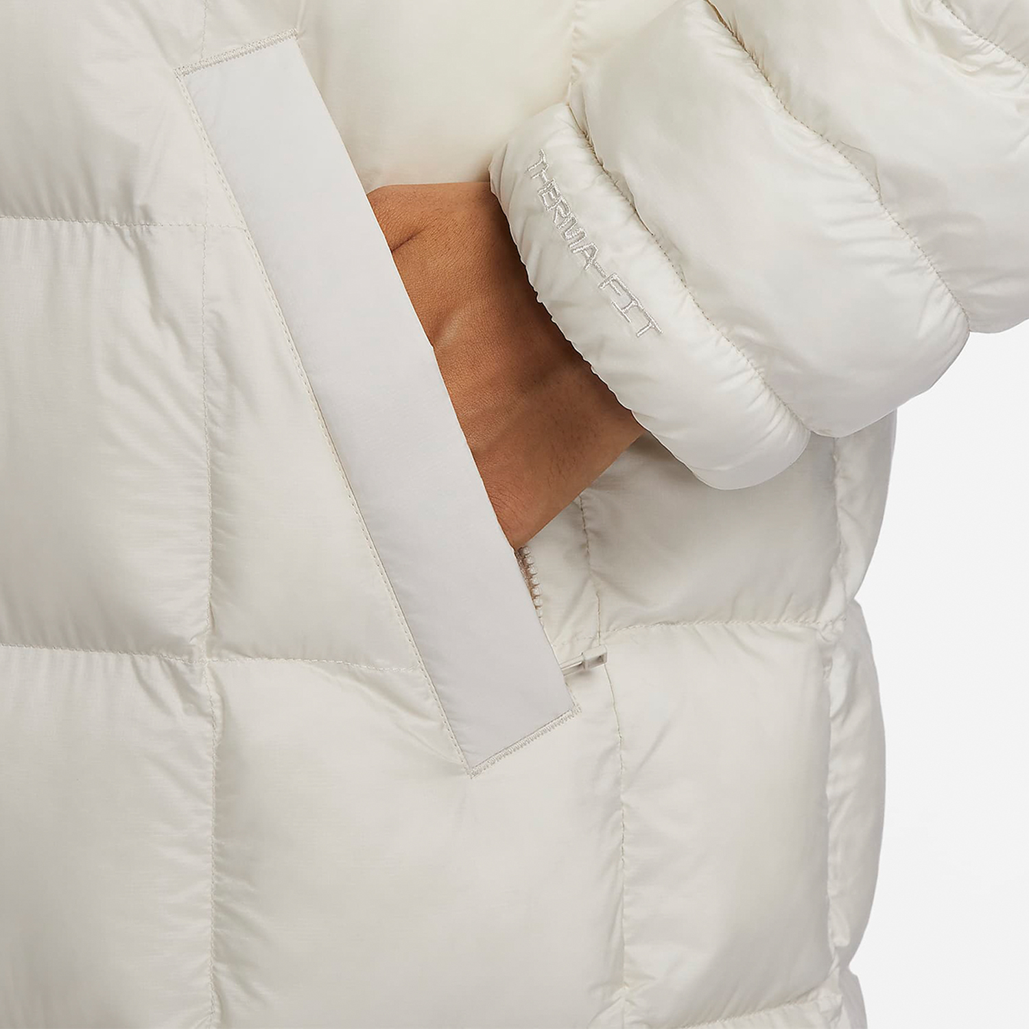 Nike Winter New Women's Windproof and Warm Loose Long Sports Fleece Jacket FB7671-104
