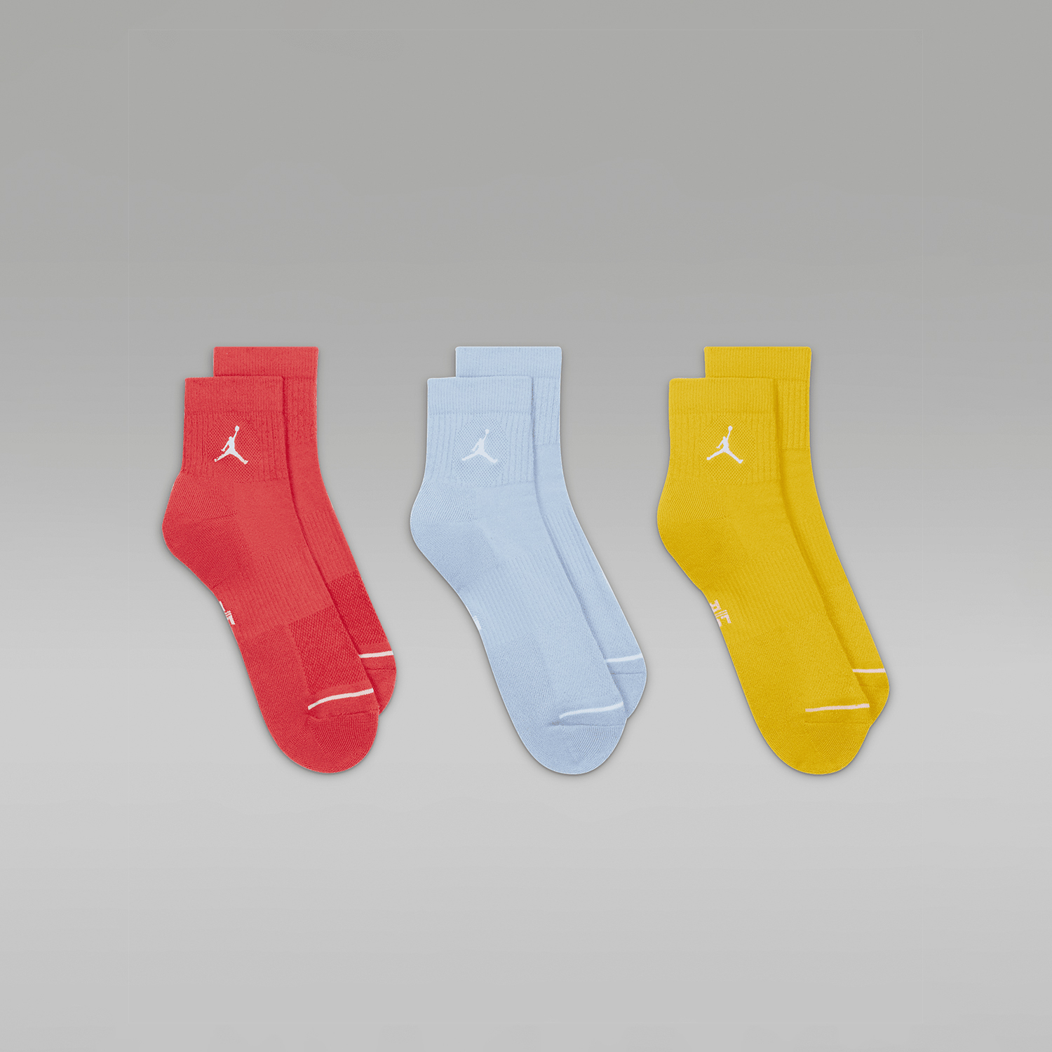 Nike JORDAN Men's and Women's Knitted Breathable Sports Socks Three Pair Set DX9655-917
