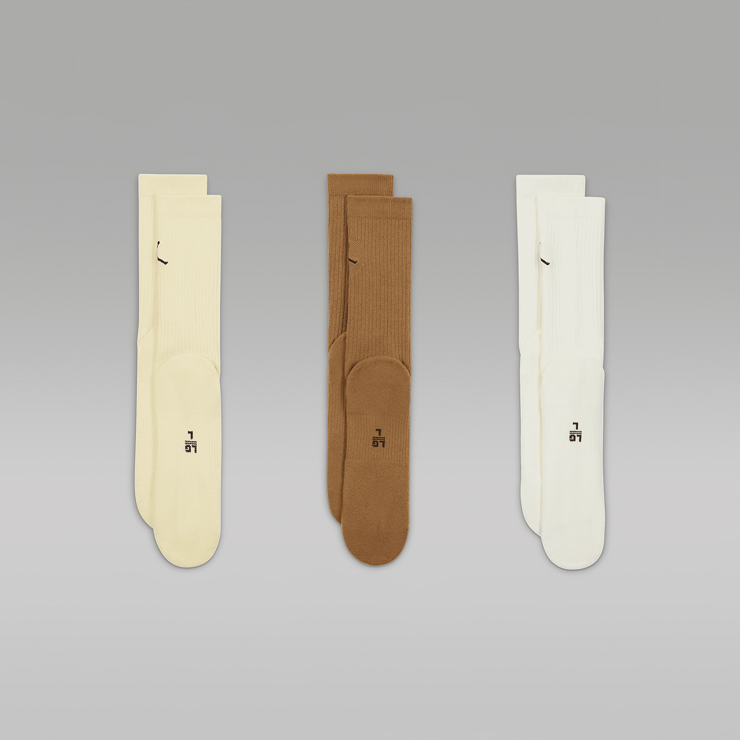 Nike JORDAN Men's and Women's Breathable Mid tube Sports Socks Three Pair Set DX9632-919