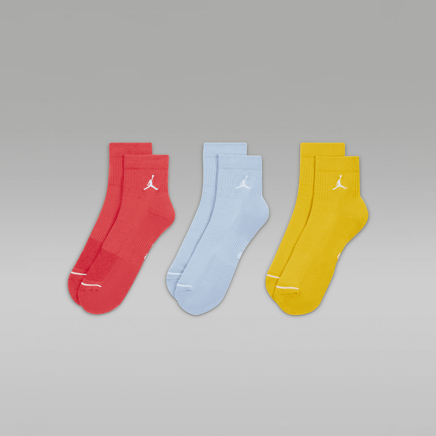 Nike JORDAN Men's and Women's Knitted Breathable Sports Socks Three Pair Set DX9655-917
