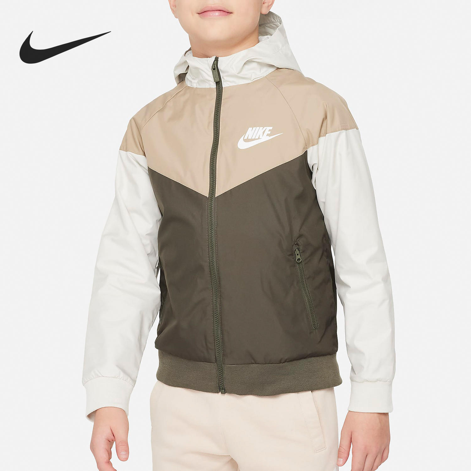 Nike Sportswear Windrunner Big Children's Woven Jacket FN8757-072