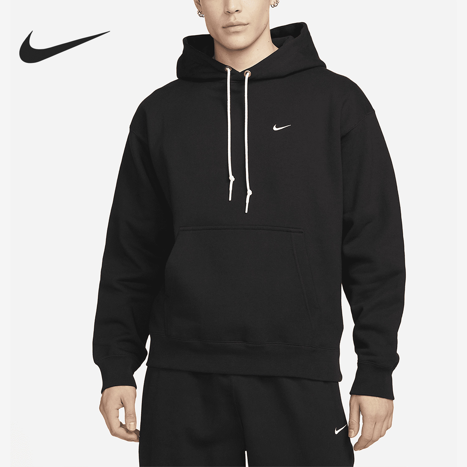 Nike Spring New Men's Velvet Warm Casual Hoodie DX1356-010