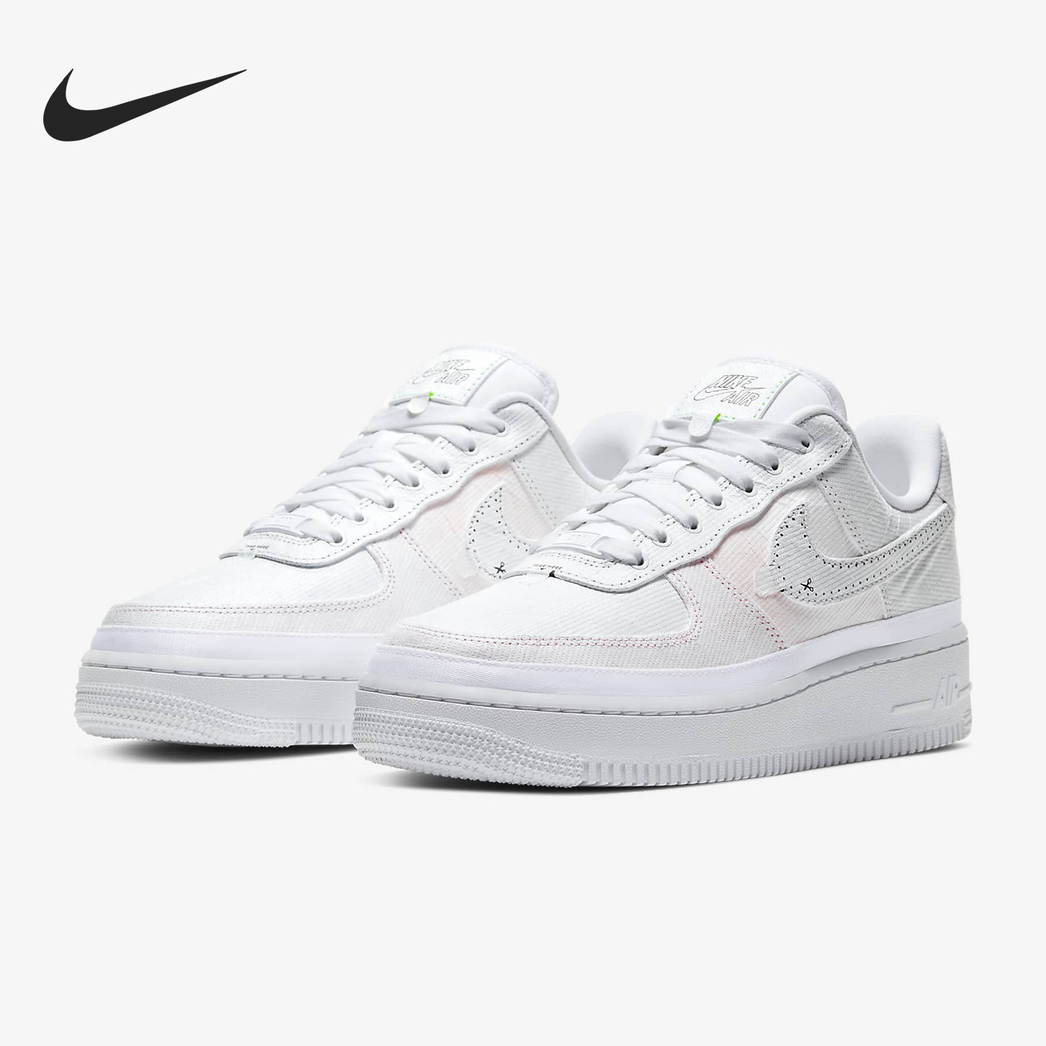 Nike AIR FORCE 1 Women's Cushioned Classic Casual Athletic Shoes CJ1650-100