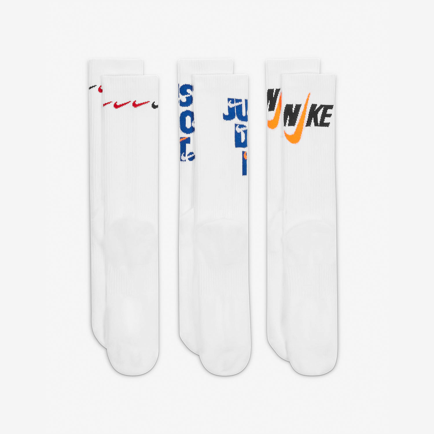 Nike Men's and Women's Training Sports Socks Three Pair Set DH3822-902
