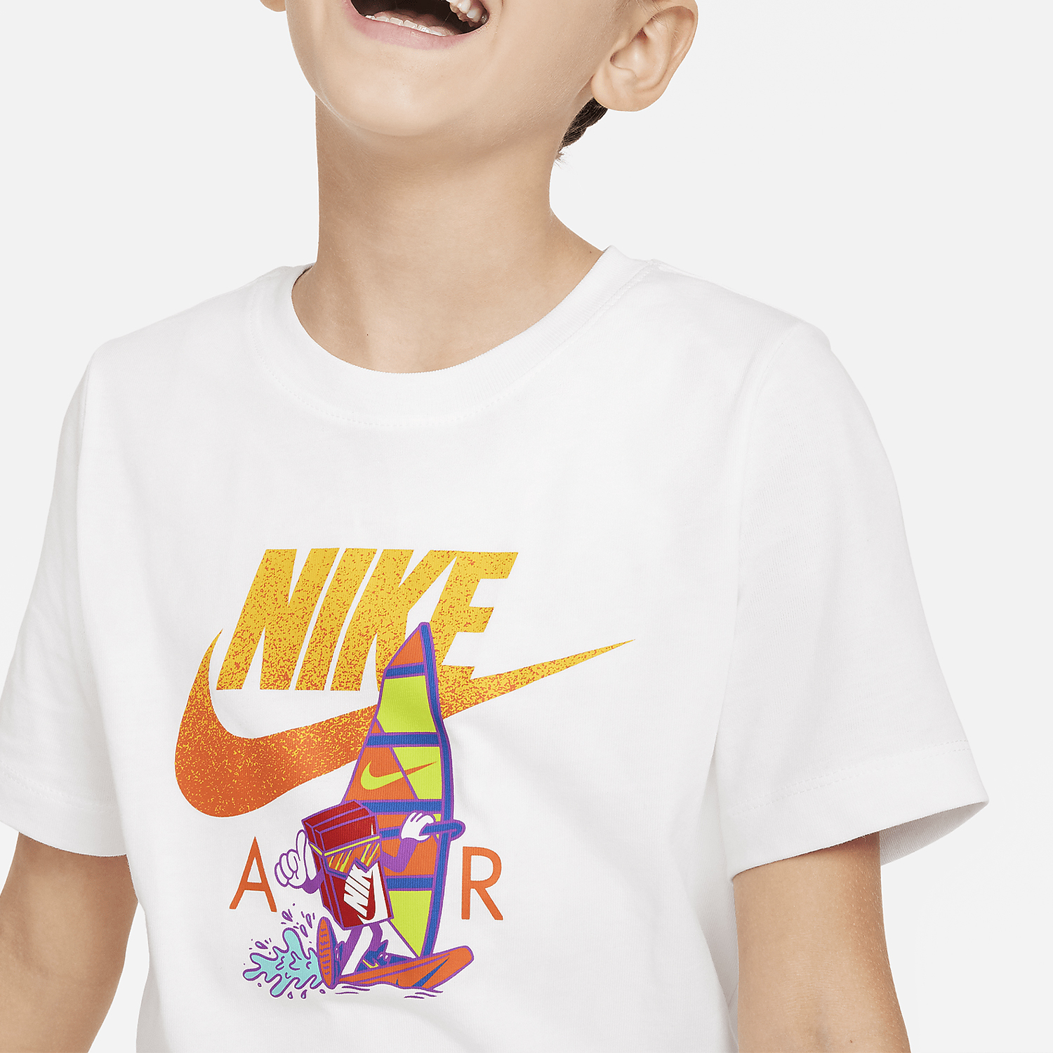 Nike Sportswear Kids Cartoon Printed Casual T-Shirt FV5346-100