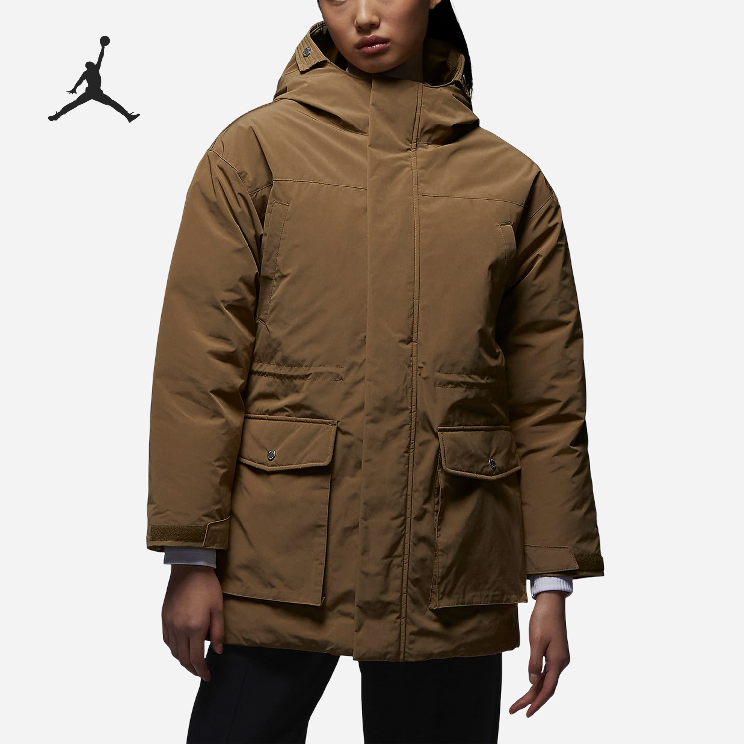 Nike JORDAN Women's Outdoor Warm Hooded Sports Down Jacket FB5086-392