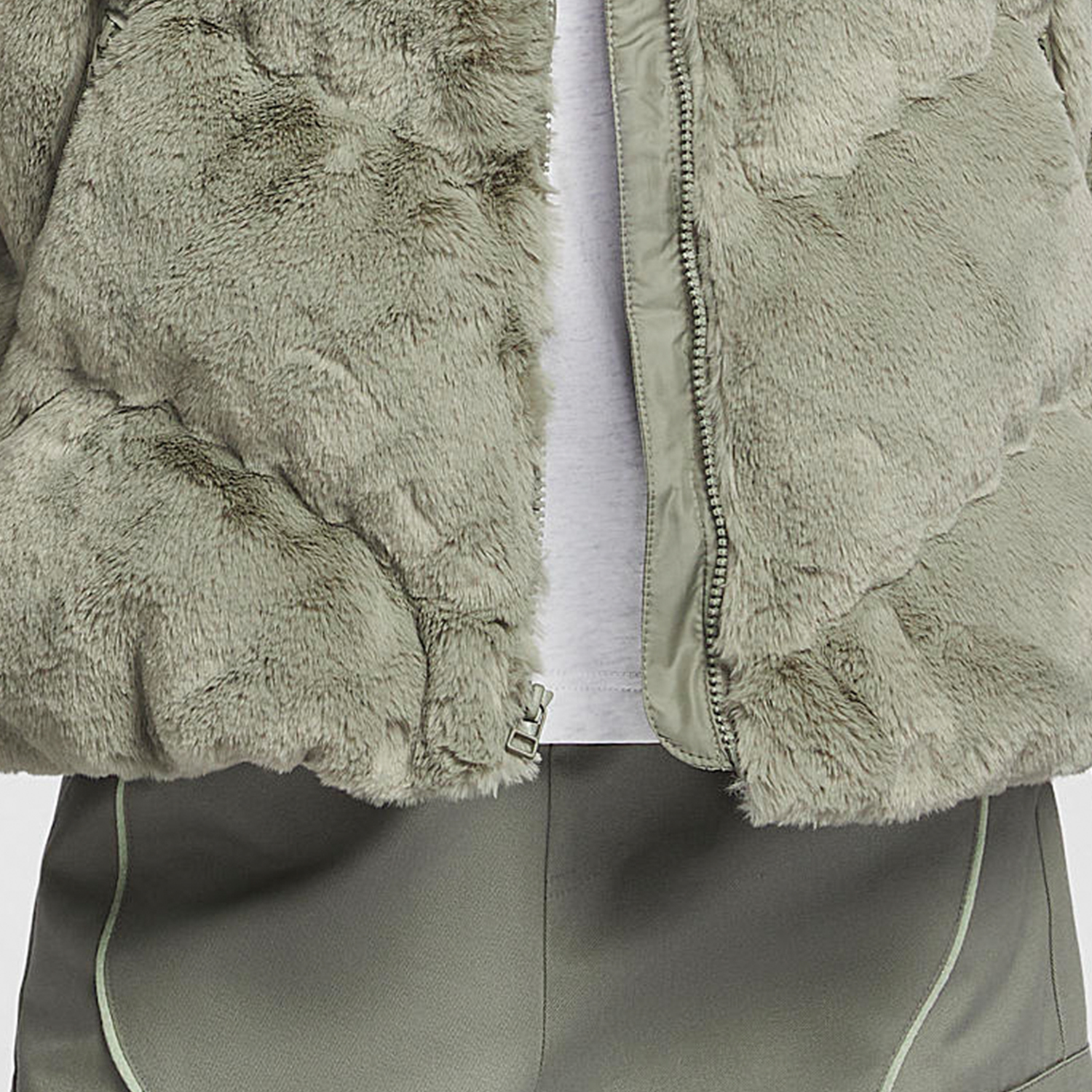 Nike New Season Women's Stand Collar Fashionable Warm Soft Cotton Jacket FV8006-320