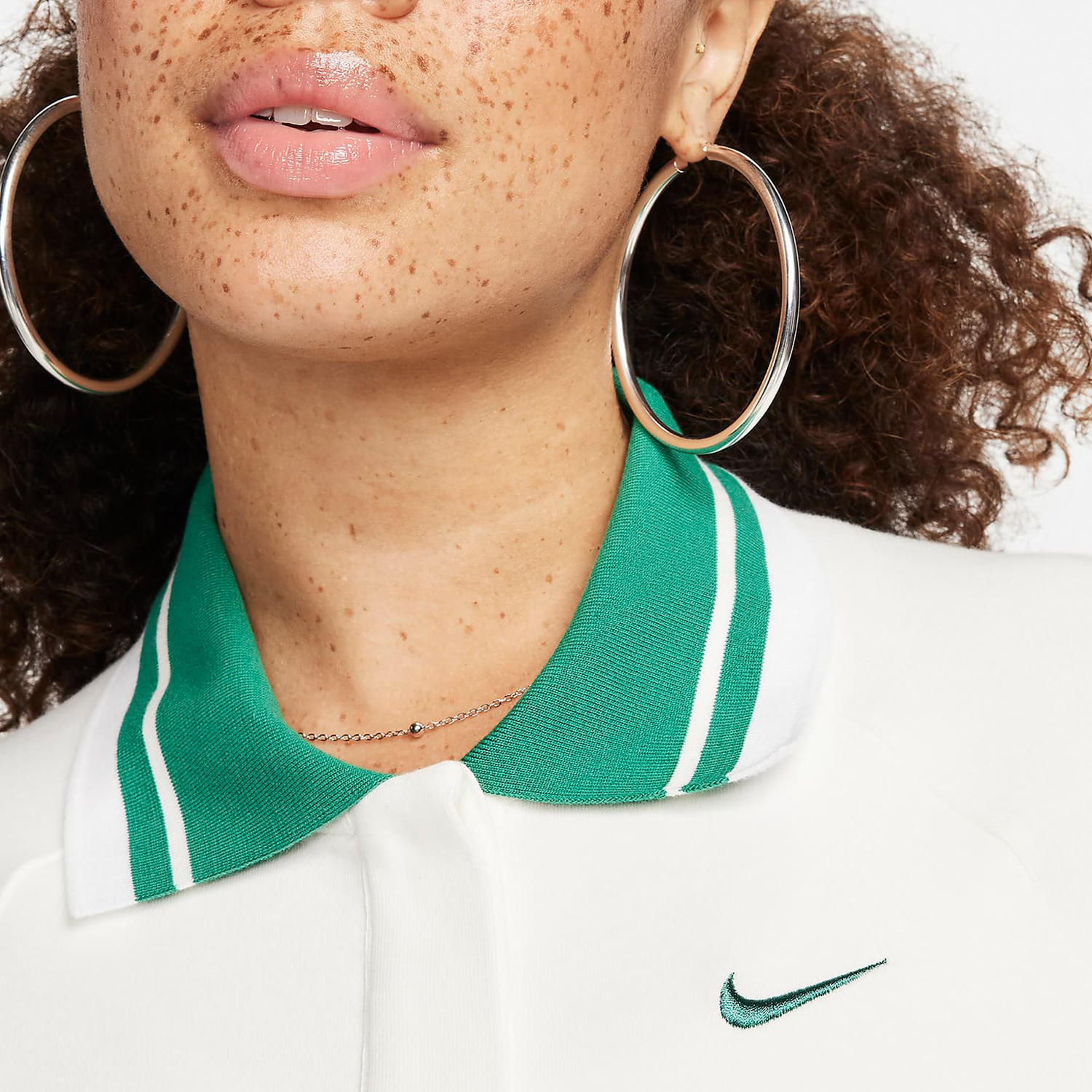 Nike New Season Women's Long Sleeve Short Top Collar Shirt FN1881-133