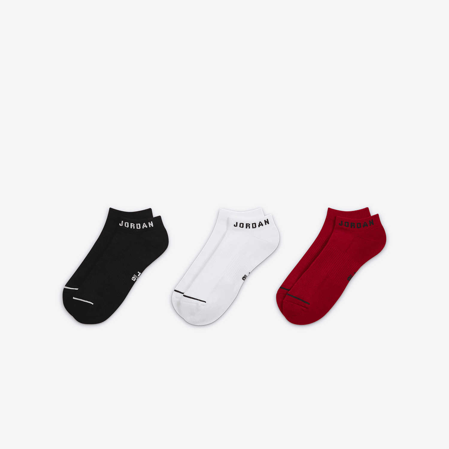 Nike JORDAN Men's and Women's Sports Fitness Breathable Socks Three Pair Set DX9656-902