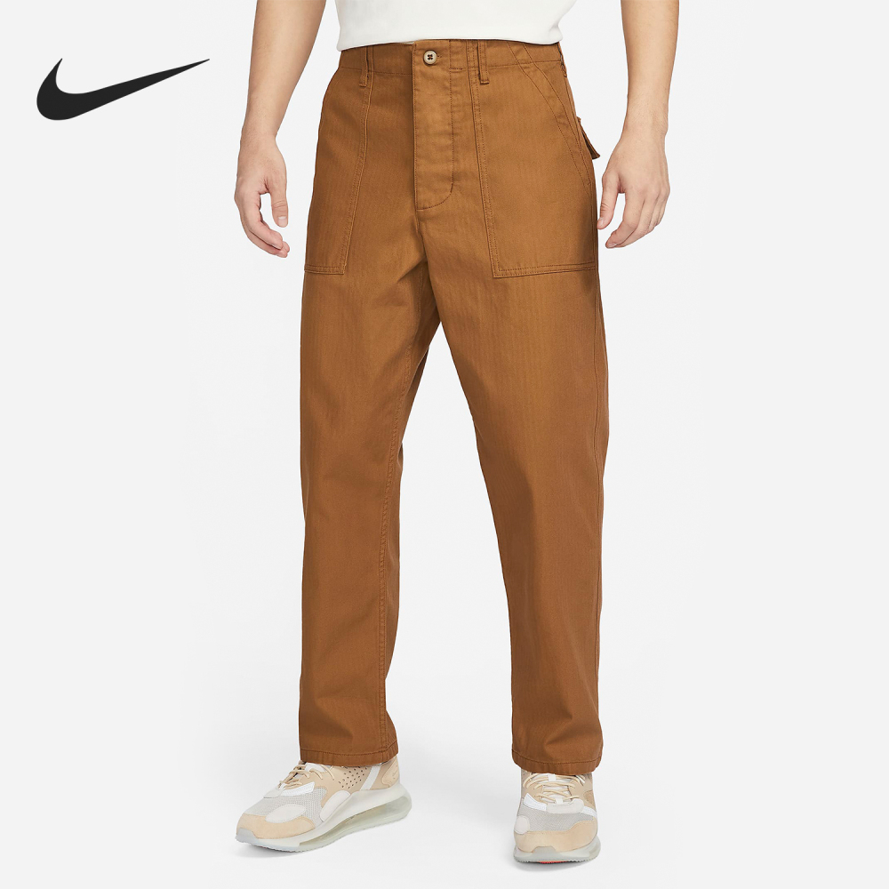 Nike Life Men's Functional Straight-Leg Sports Military-Style Pants FV5534-281