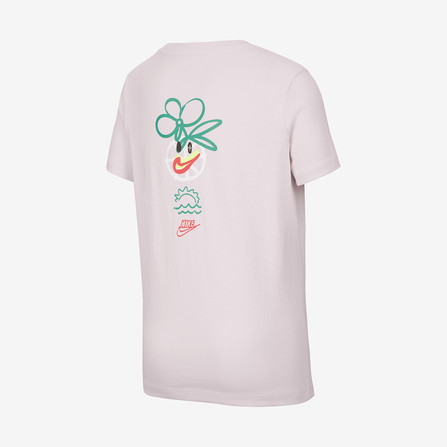 Nike Sportswear Girls' Loose Round Neck Soft T-Shirt HF9788-663