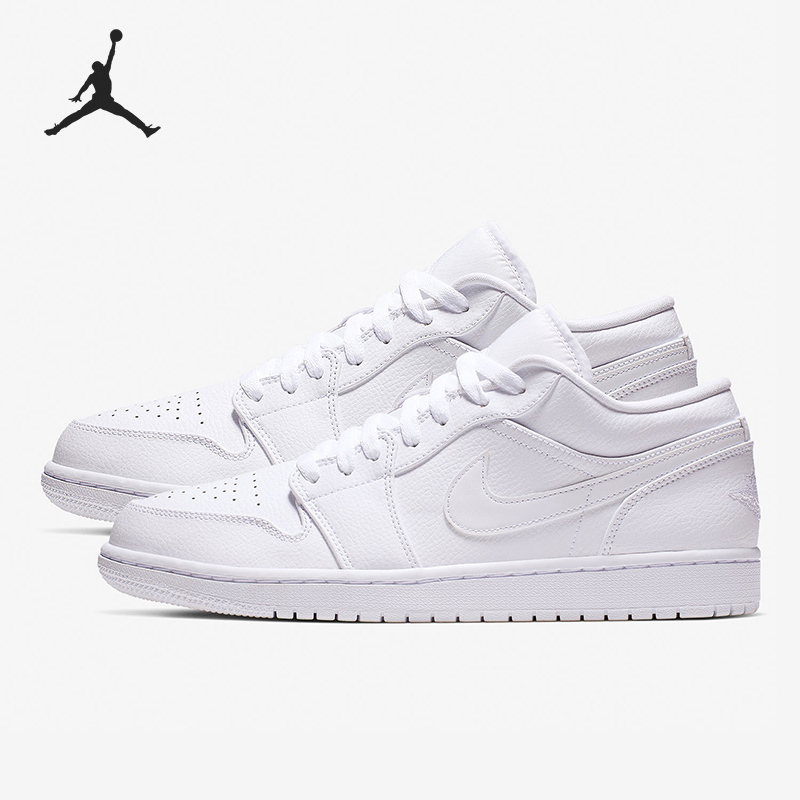 Nike Air Jordan 1 Men's Low-Top Lightweight Basketball Shoes 553558-112