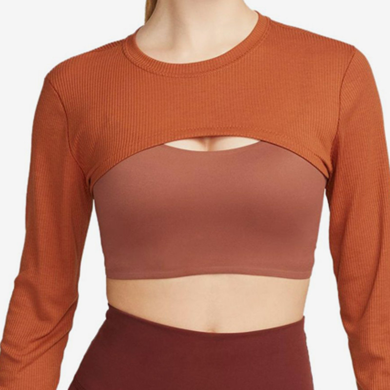 Nike YOGA LUXE Women's Yoga Hot Girl Sports Long Sleeve T-Shirt DV9198-246