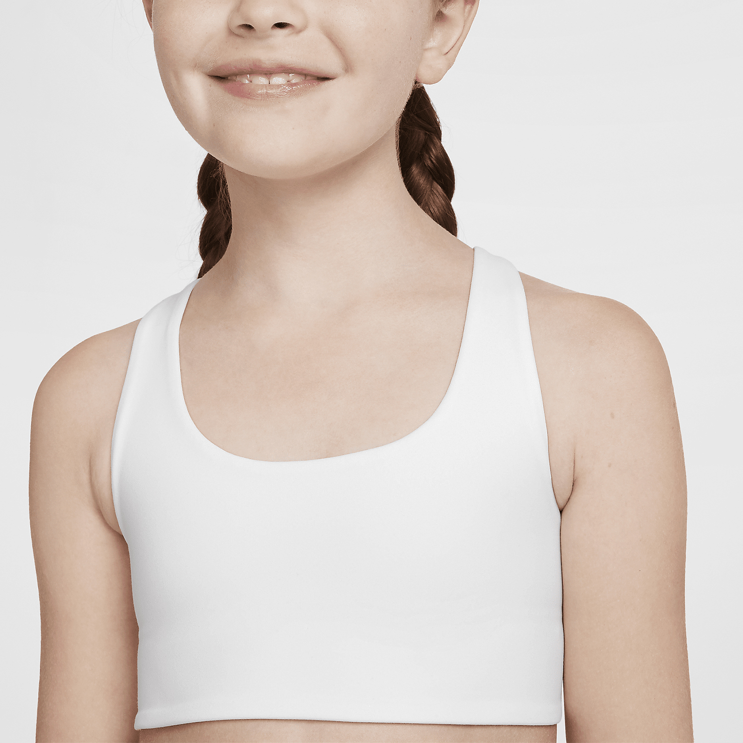 Nike's new autumn lightweight and breathable training sports bra for girls, FQ8729-100