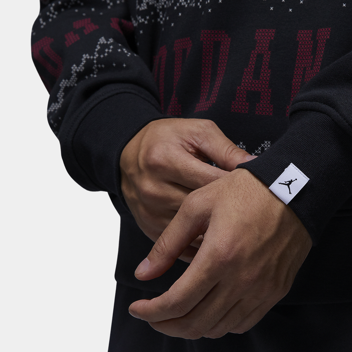 Nike New Men's Winter Printed Warm Round Neck Hooded Sweatshirt FD7464-010
