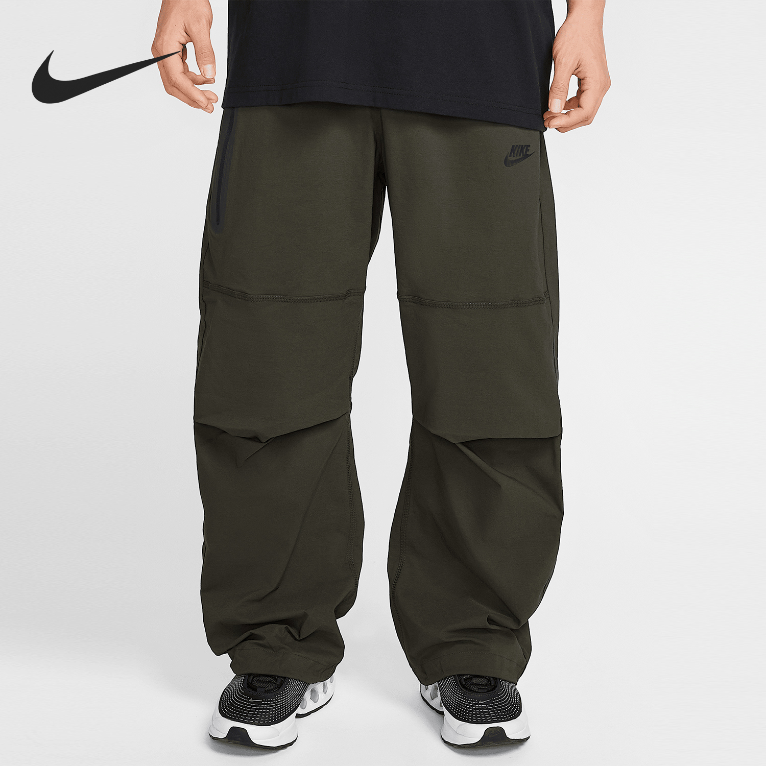 Nike 2025 New Men's Functional Drawstring Loose Work Pants HM7159-356