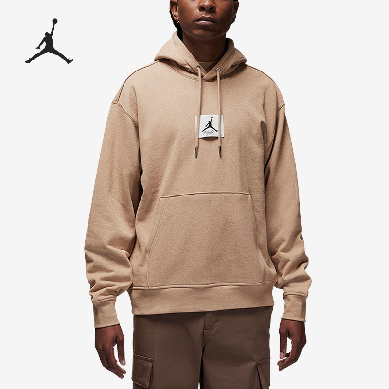 Nike Jordan Men's Fashion Embroidered Drawstring Hooded Sweatshirt DQ7339-201